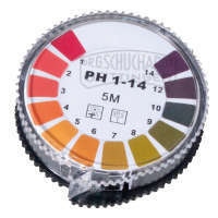 pH-Universal-Indikatorpapier pH 1-14 Rolle 5m