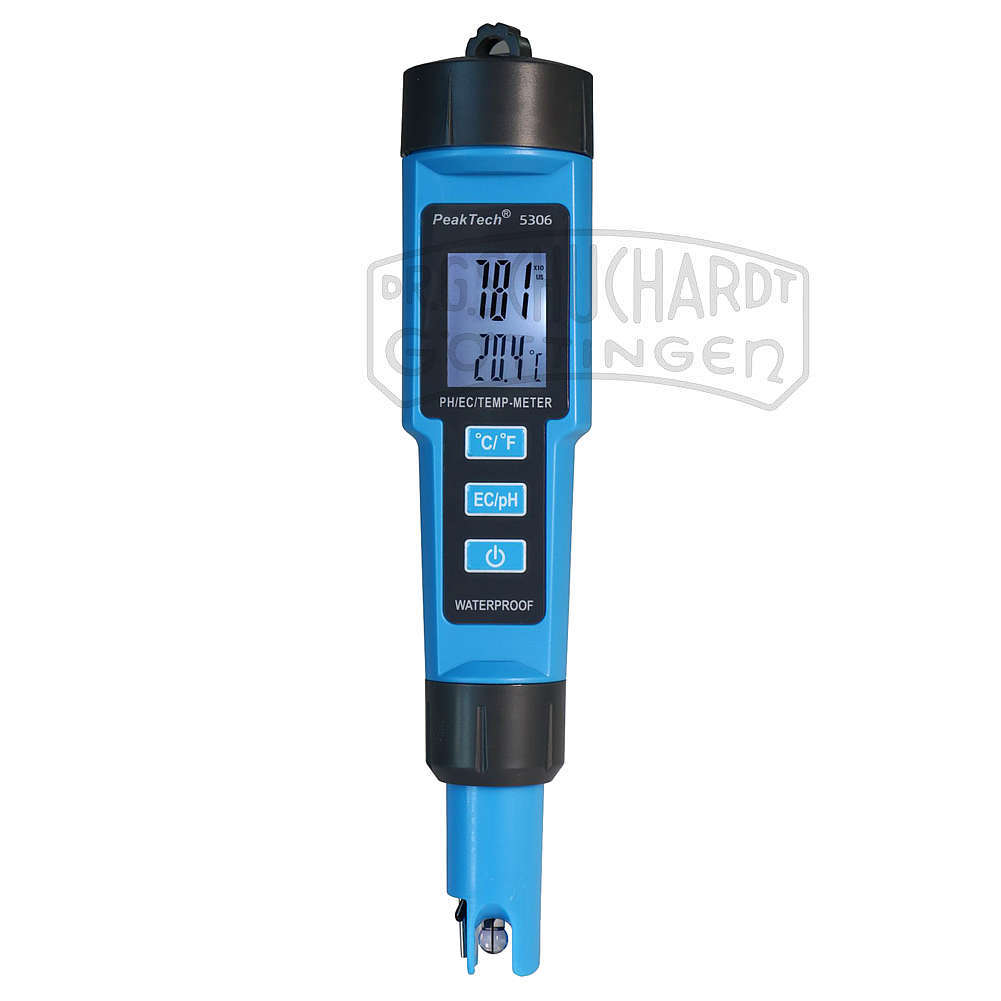 pH-Meter in Stiftform 3 in 1 für pH/EC/Temp