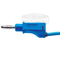 Experimentierkabel 4mm 2,5mm2 25cm blau